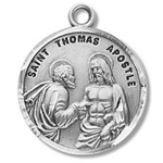 Saint Thomas the Apostle Sterling Silver Medal