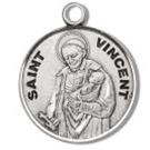 Saint Vincent Sterling Silver Medal