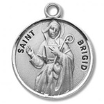 Saint Brigid Sterling Silver Medal