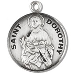Saint Dorothy Sterling Silver Medal