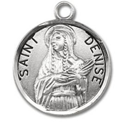 Saint Denise Sterling Silver Medal