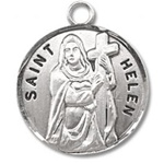 Saint Helen Sterling Silver Medal