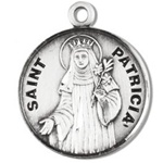 Saint Patricia Sterling Silver Medal