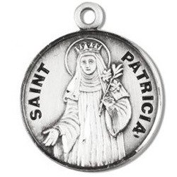 Saint Patricia Sterling Silver Medal