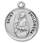 Saint Philomena Sterling Silver Medal