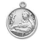 Saint Rita Sterling Silver Medal