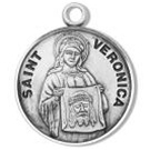 Saint Veronica Sterling Silver Medal