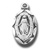 Oval Sterling Silver Miraculous Medal with 13 Inch Chain