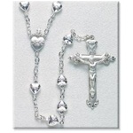 Solid Sterling Silver Sacred Heart of Jesus Rosary