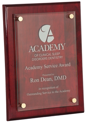 Floating Glass Award Plaque