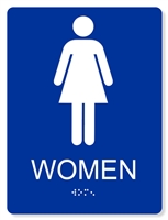 ADA Women's Restroom Sign - 6X8"