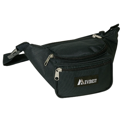 #044KD-BLACK Wholesale Waist Pack - Standard - Case of 50 Waist Packs