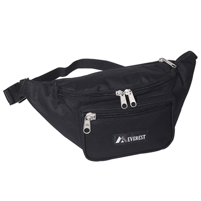 #044XLD-BLACK Wholesale Waist Pack - Large - Case of 50 Waist Packs