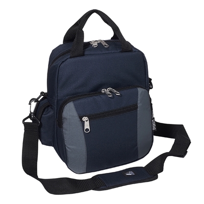 #067-NAVY/CHARCOAL Wholesale Deluxe Utility Bag - Case of 30 Utility Bags