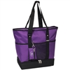 #1002DLX-DARK PURPLE Wholesale Deluxe Sporting Tote Bag - Case of 30 Tote Bags