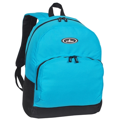 #1045A-TURQUOISE Wholesale Backpack with Front Organizer - Case of 30 Backpacks