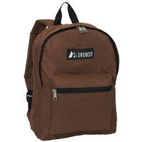 #1045K-BROWN Wholesale Basic Backpack - Case of 30 Backpacks
