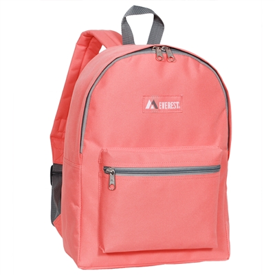 #1045K-CORAL Wholesale Basic Backpack - Case of 30 Backpacks