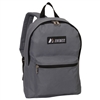 #1045K-DARK GRAY Wholesale Basic Backpack - Case of 30 Backpacks