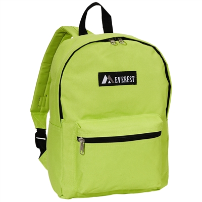 #1045K-LIME Wholesale Basic Backpack - Case of 30 Backpacks