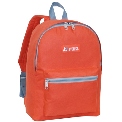 #1045K-RUST ORANGE Wholesale Basic Backpack - Case of 30 Backpacks