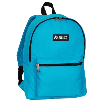 #1045K-TURQUOISE Wholesale Basic Backpack - Case of 30 Backpacks