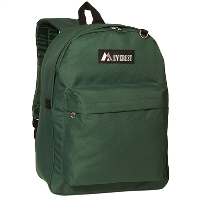 #2045CR-DARK GREEN Wholesale Classic Backpack - Case of 30 Backpacks