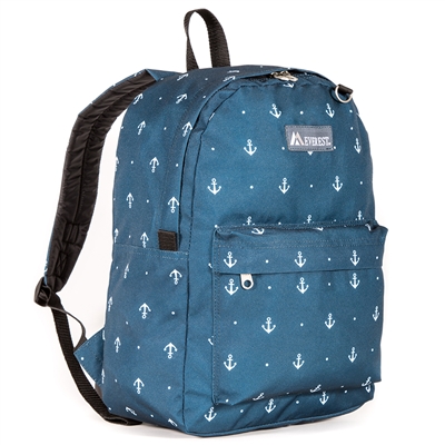 #2045P-ANCHOR Wholesale Classic Pattern Backpack - Case of 30 Backpacks