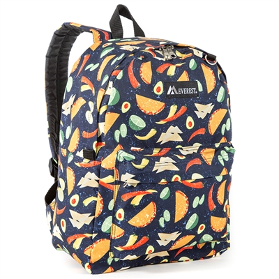 #2045P-TACOS Wholesale Classic Pattern Backpack - Case of 30 Backpacks