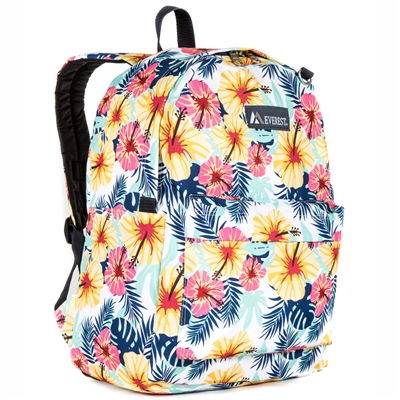 #2045P-TROPICAL Wholesale Classic Pattern Backpack - Case of 30 Backpacks