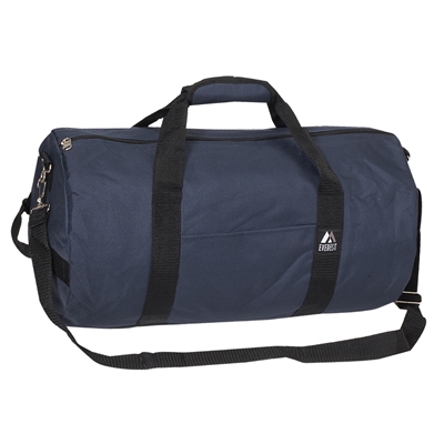 #20P-NAVY Wholesale 20-inch Round Duffel Bag - Case of 40 Duffel Bags