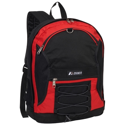 #3045SH-RED Wholesale Two-Tone Backpack - Case of 30 Backpacks