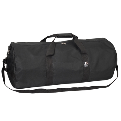 #30P-BLACK Wholesale 30-inch Round Duffel Bag - Case of 20 Duffel Bags