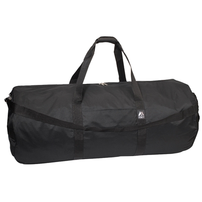 #40P-BLACK Wholesale 40-inch Round Duffel Bag - Case of 20 Duffel Bags