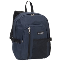 #5045SC-NAVY Wholesale Backpack with Front Mesh Pocket - Case of 30 Backpacks