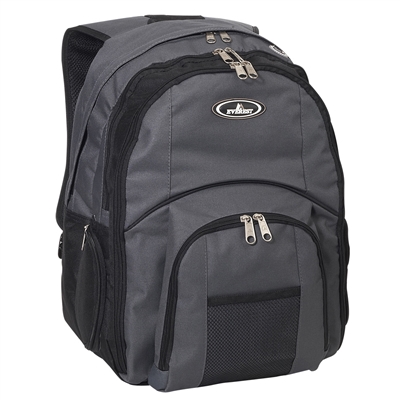#7045LT-CHARCOAL Wholesale Laptop Backpack - Case of 20 Backpacks