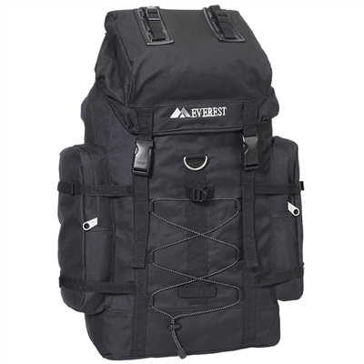 #8045D-BLACK Wholesale Hiking Backpack - Case of 10 Hiking Backpacks