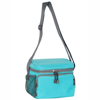 #CB6-AQUA BLUE Wholesale Cooler / Lunch Bag - Case of 20 Lunch Bags