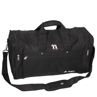 #S219-BLACK Wholesale 22-inch Sports Duffel Bag - Case of 20 Duffel Bags