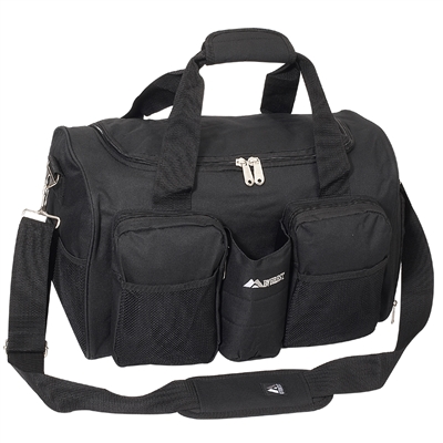 #S223-BLACK Wholesale 18-inch Gym Bag with Wet Pocket - Case of 20 Gym Bags