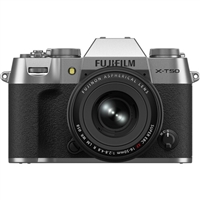 FUJIFILM X-T50 Mirrorless Camera with XF 16-50mm f/2.8-4.8 Lens (Silver)