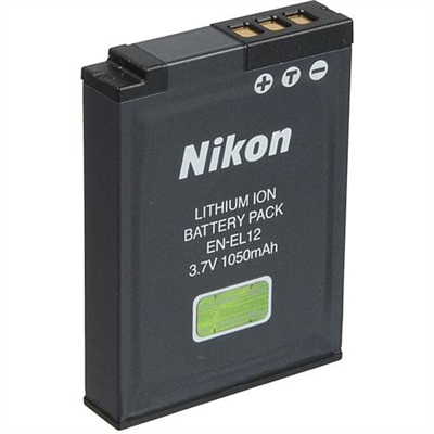 Nikon EN-EL12 Rechargeable Lithium-Ion Battery (3.7V, 1050mAh)