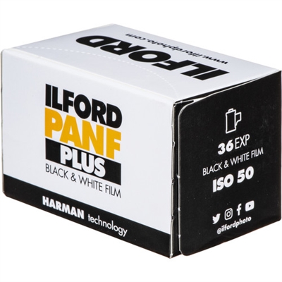 Ilford Pan F Plus Black and White Negative Film (35mm Roll Film, 36 Exposures)