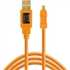 New Tether Tools TetherPro USB 2.0 Type-A Male to Mini-B Male Cable, 15' #33781