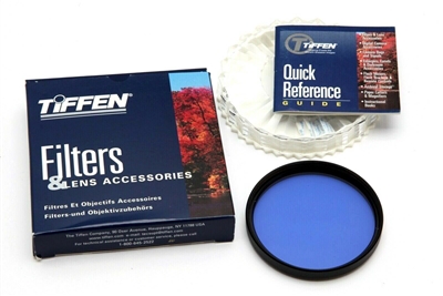 Near Mint Tiffen 72mm 80B Color Conversion Filter with Case & Box #34517