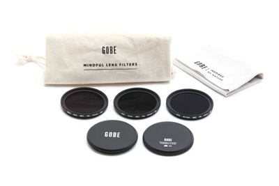 Near Mint Gobe 43mm ND8, ND64, ND1000 MRC 16L Filter Set with Case #34809