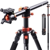 New K&F Concept Camera Tripod with Detachable Monopod (T254A8+BH-28L) #36976