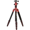 MeFOTO RoadTrip Aluminum Travel Tripod Kit (Red)