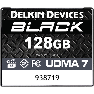 Delkin Devices 128GB BLACK CompactFlash Memory Card