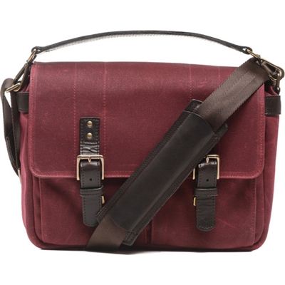 ONA Prince Street Camera Messenger Bag (Crimson, Waxed Canvas)